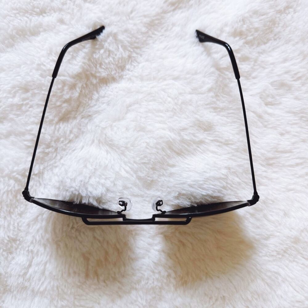 Tiana Black Minimalist Aviator Sunglasses - Picture 6 of 9